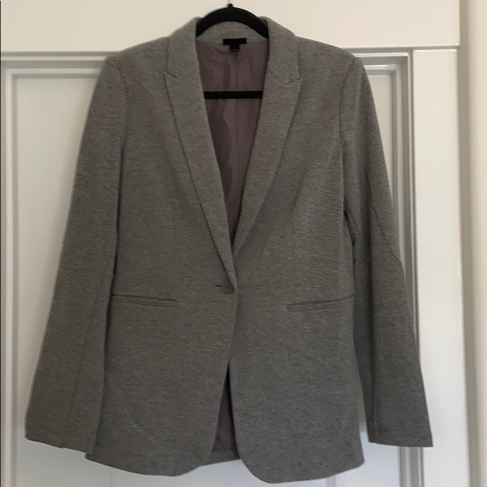 Mossimo grey stretch knit blazer sz M medium